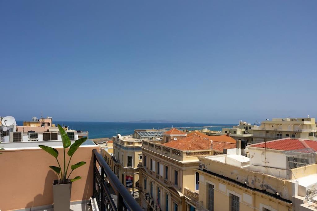 Apartamento Bright, Serene Penthouse In Town Center W Seaview Heraclión